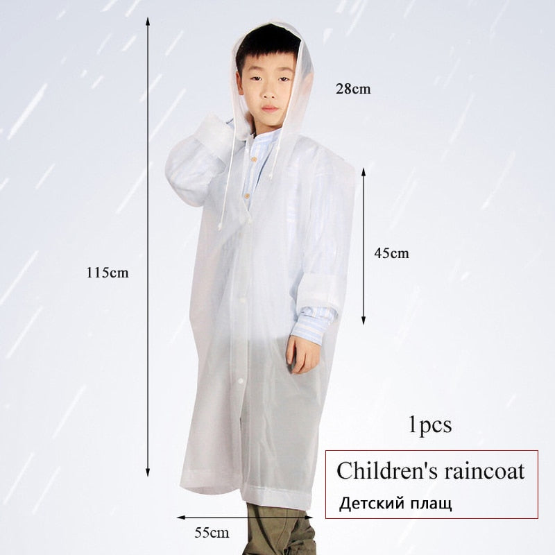 Women Men Impermeable Thickened Waterproof Raincoat Tourism Outdoor Hiking Rain Poncho