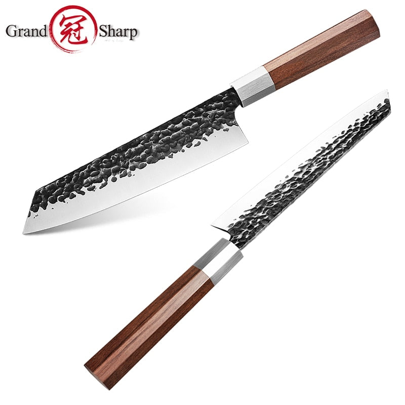 NEW 2019 Japanese Kitchen Knives Handmade Kiritsuke Knife Chef Cooking Tools