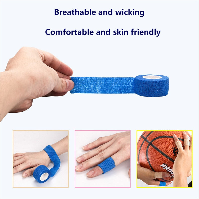 Waterproof Self-Adhesive Elastic Bandage Treatment Gauze Wrap Emergency Muscle Tape