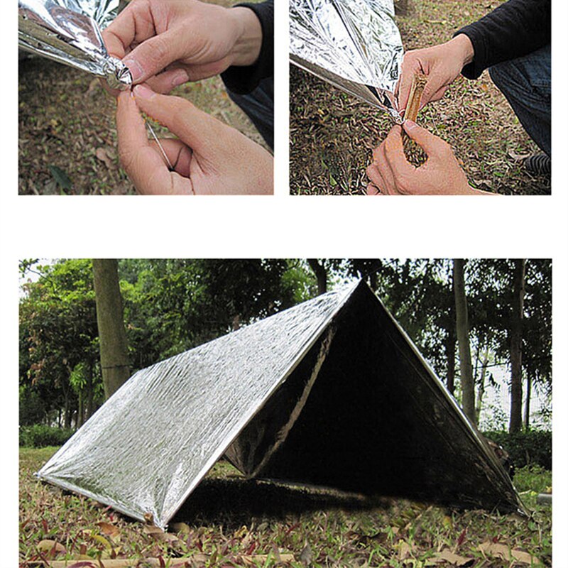 Hypothermia Rescue First Aid Camp Keep Foil Mylar Lifesave Warm Heat Bushcraft Outdoor Thermal