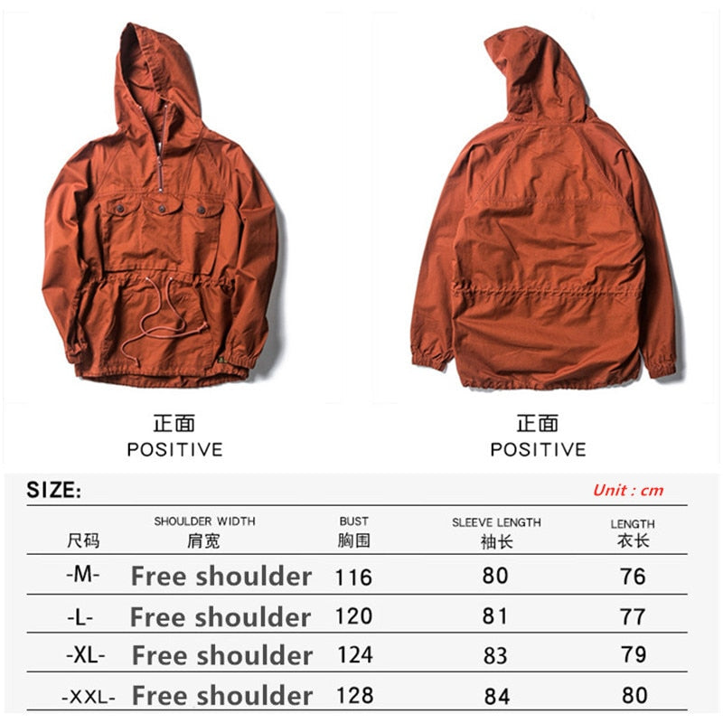 Batik Wash Multi Pocket Tooling Hoodie Coat Outdoor Trekking Hiking Combat Sport