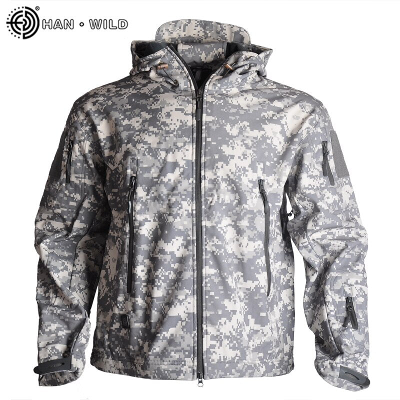 Airsoft Camping Tactical Jackets Hiking Army Hunting Tracksuits Military Waterproof Windbreaker