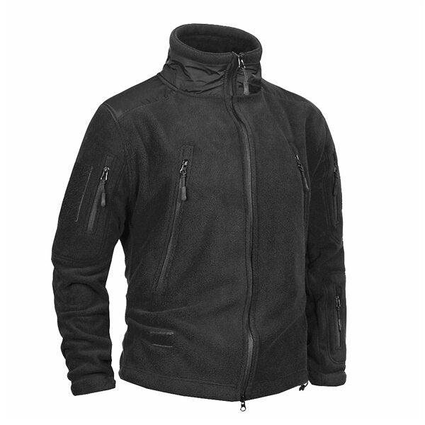 Mens Fleece Jacket Outdoor Riding Climbing Hiking Hunting Camping Outerwear Thermal