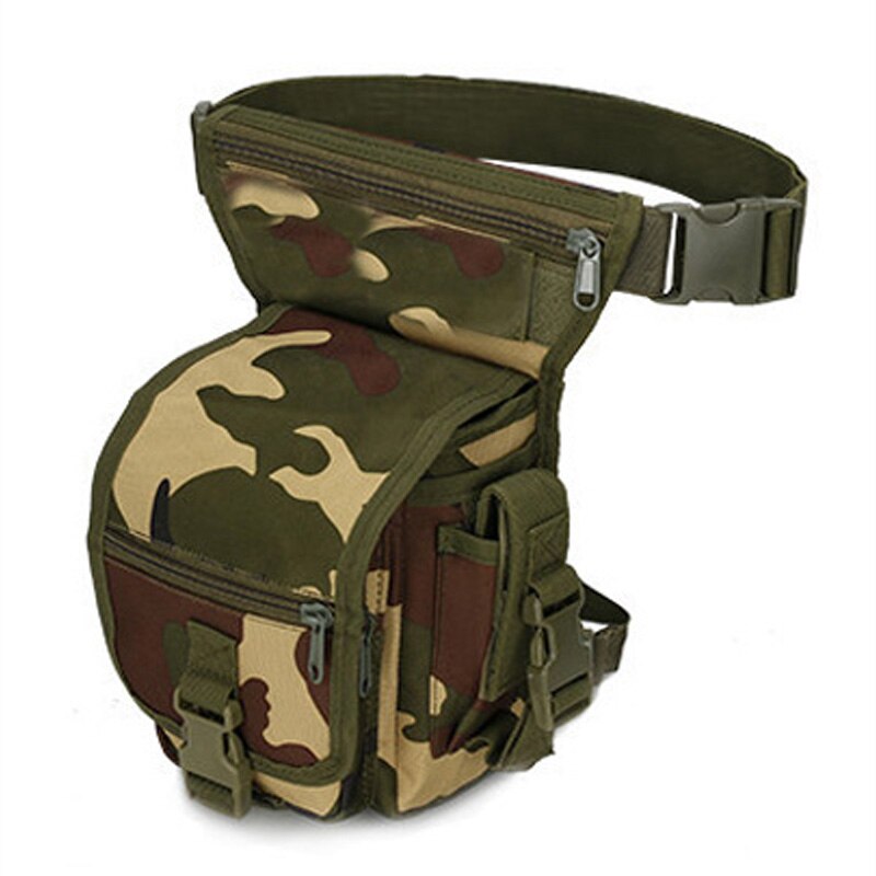 Nylon Tactical Gear Thigh Drop Leg Bag Men Outdoor Hunting Molle Bag Multipurpose Utility Bag