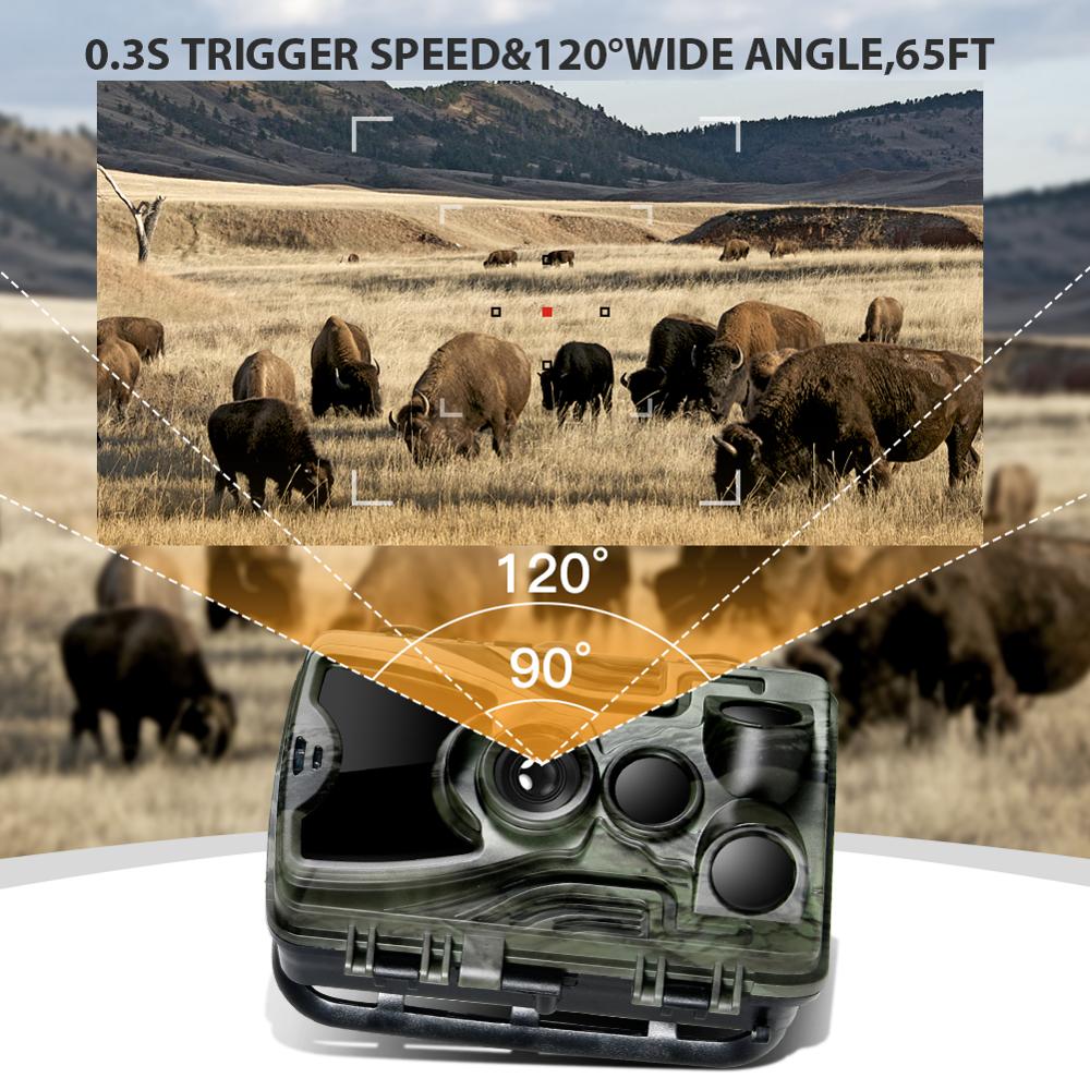 Hunting Camera Trail Cameras Night Vision Photo Trap  HC801A Wireless Wildlife Surveillance Tracking