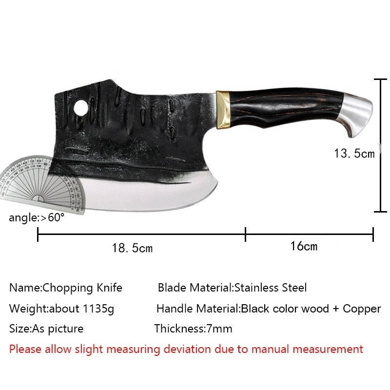 Cleaver Bone Knife Meat Kitchen Chopper Butcher Knife