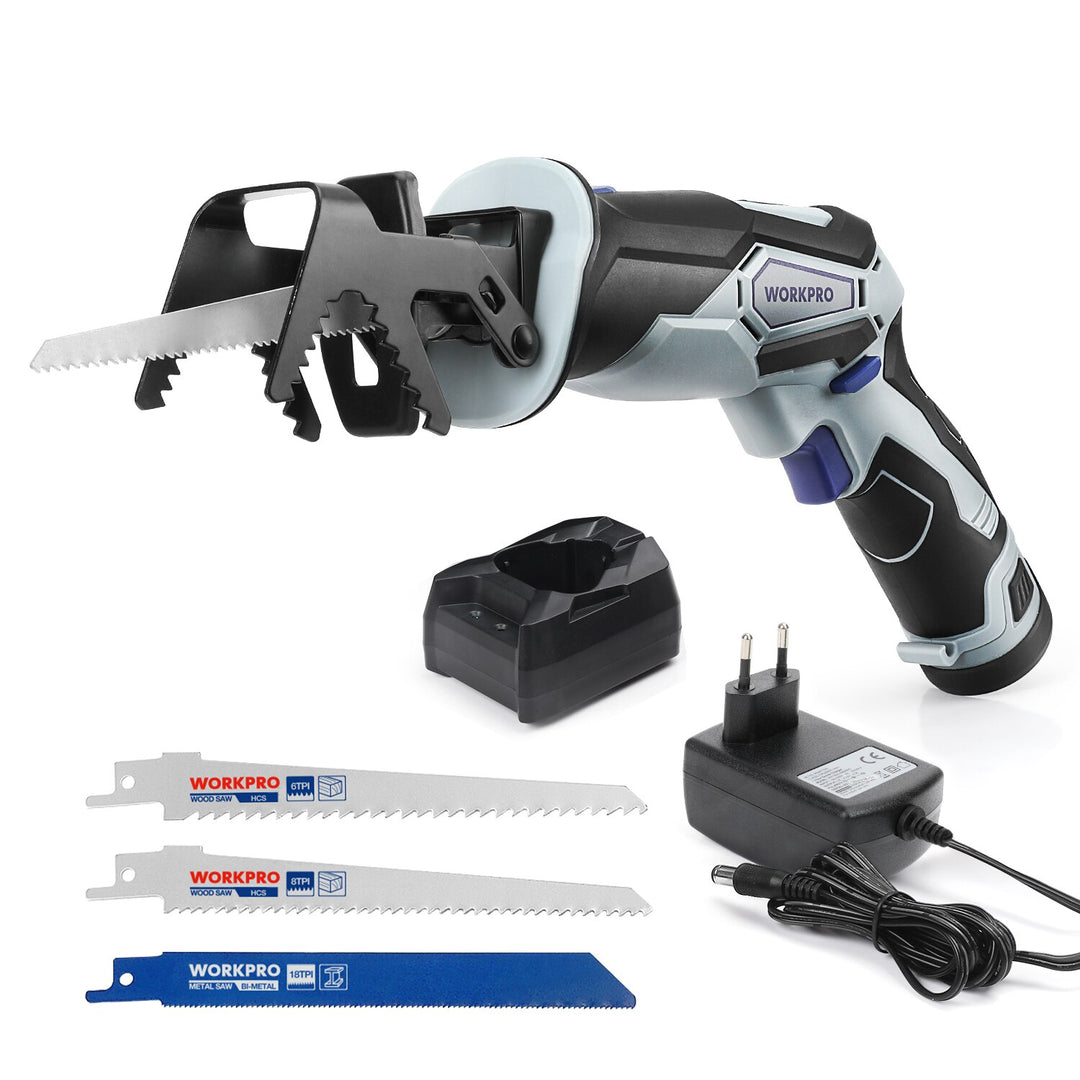 WORKPRO 20V Cordless Reciprocating Saw 1-inch Stroke Length For Wood & Metal Cutting