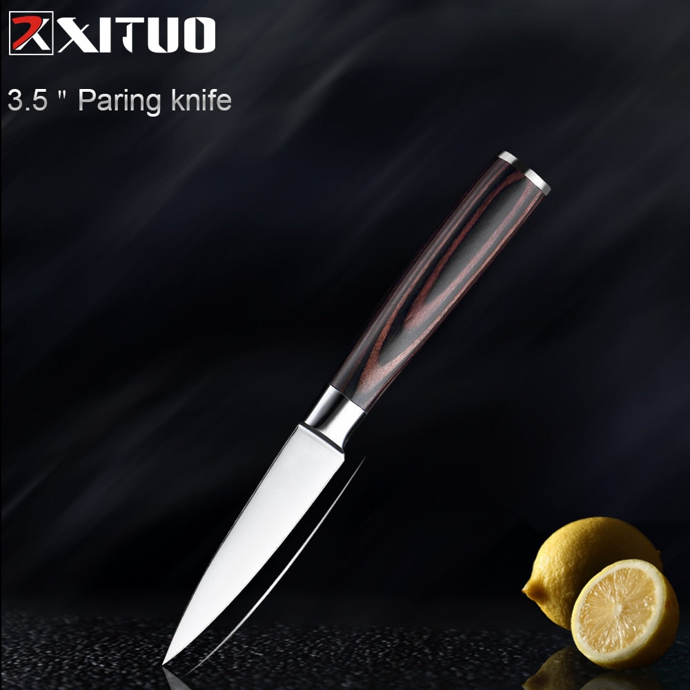 Kitchen knife Chef Knives 1-5PCS Japanese High Carbon Stainless Steel Cleaver Vegetable