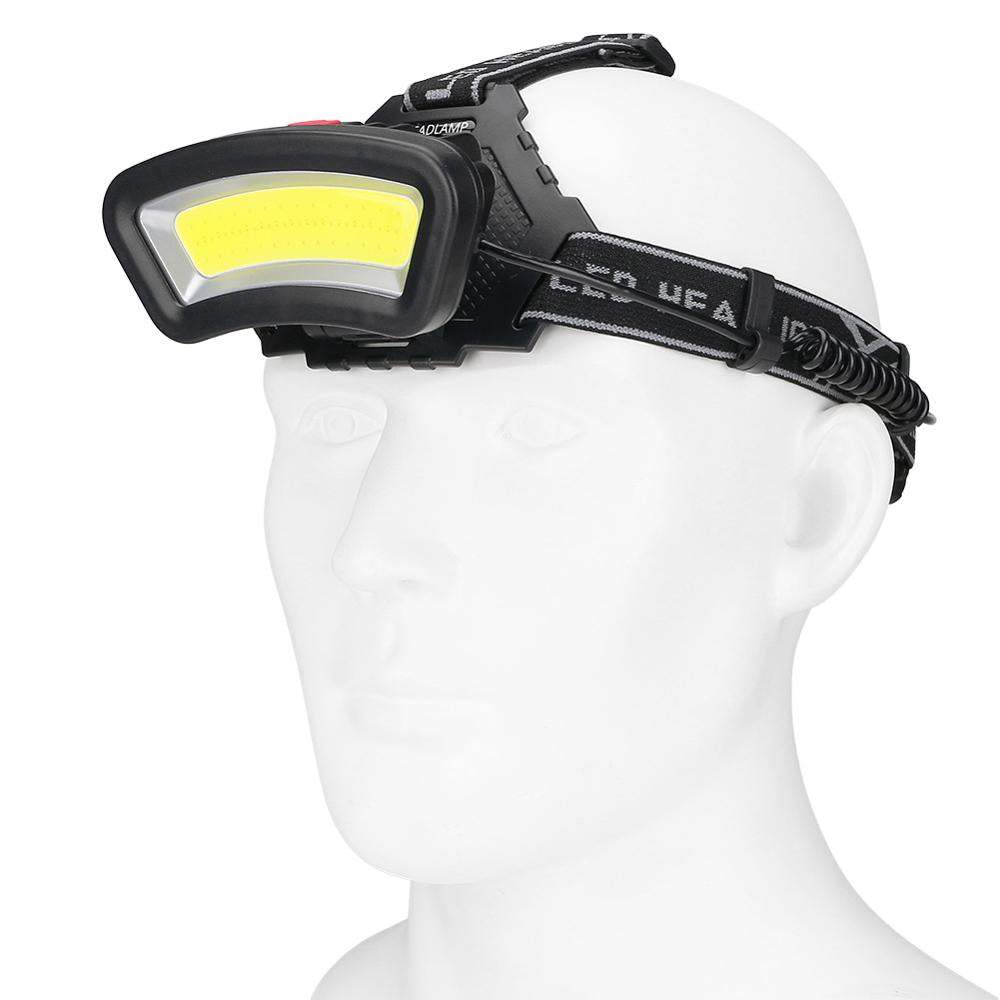 cob led headlamp USB Rechargeable red white light Fishing headlight Hunting