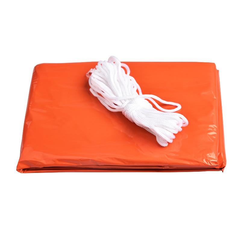 Orange Emergency Shelter Tents Waterproof Thermal Blanket Camping SOS Shelter Aluminum Tent