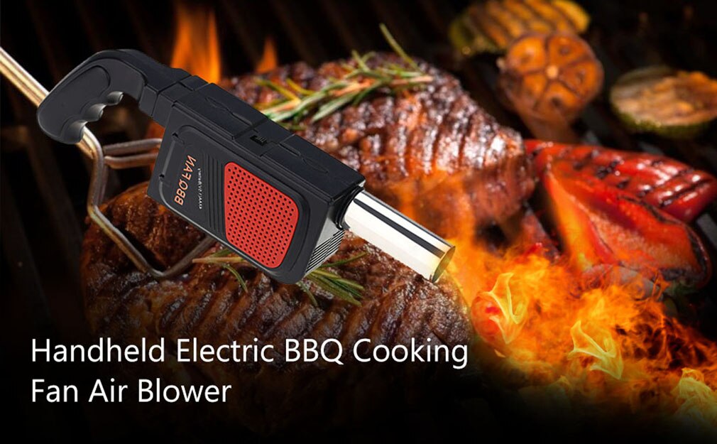 Electric BBQ Smoker Blower Fast Fire Starter For Charcoal Grills Tailgating Campfires  places Wood