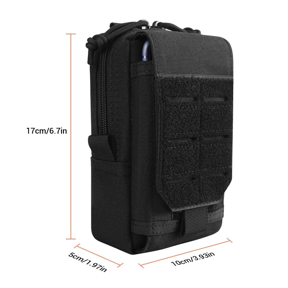 Military Waist Bag Accessories Tools Tactical Pouch EDC Compact Hunting Back Vest Pack Phone Holder