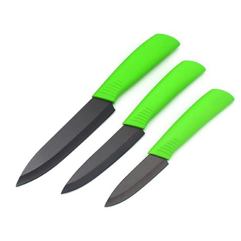 3 pcs Kitchen Ceramic Knives sharp Black Blade Knives Set Peeler Zirconia Fruit Chef Knife