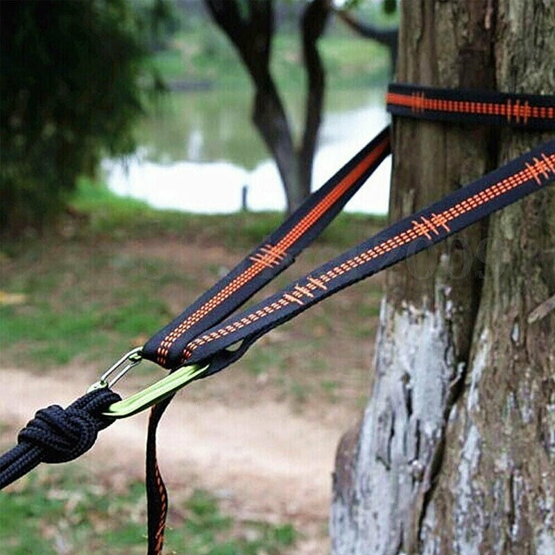 2Pcs Hammock Straps Special Reinforced Polyester Straps 5 Ring High Load-Bearing