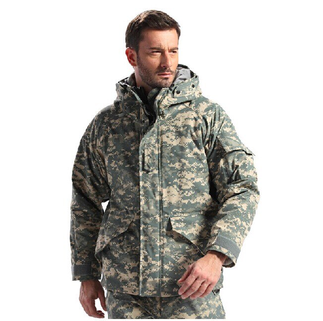 Men Winter Camouflage Thermal Thick Coat + Liner Parka Military Tactical Hooded