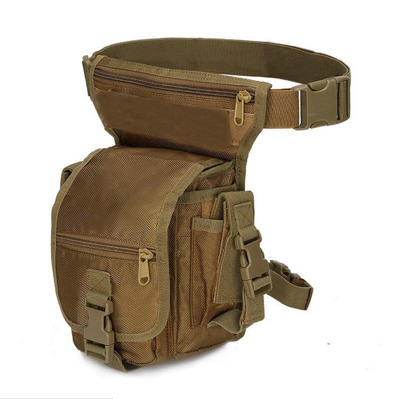 Nylon Tactical Gear Thigh Drop Leg Bag Men Outdoor Hunting Molle Bag Multipurpose Utility Bag