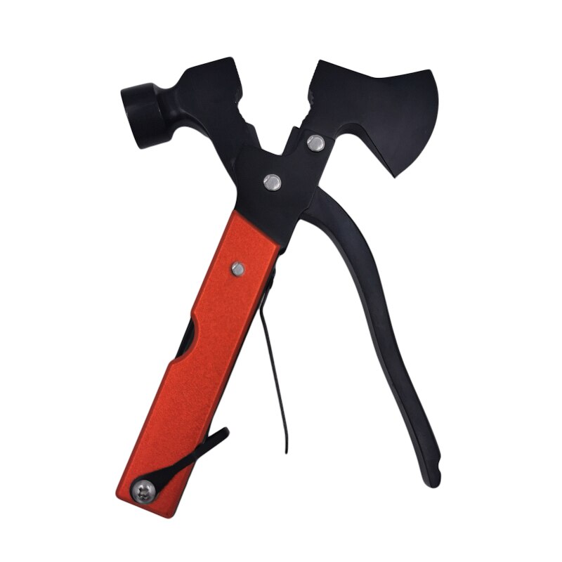 Folding Mini Knife Saw Screwdrivers Multifunctional Ax Outdoor Hammer Multitool  11 in 1