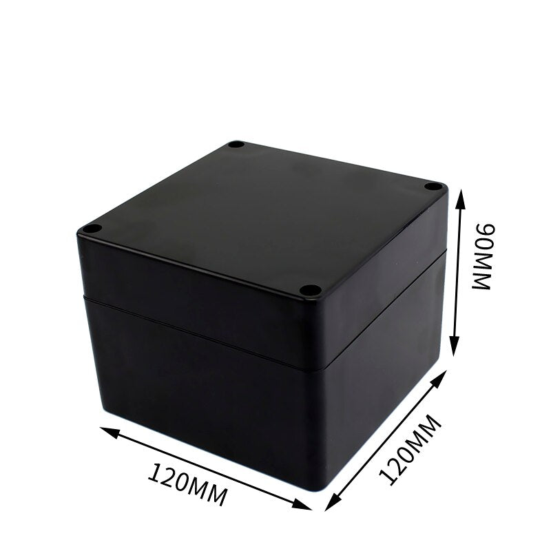 Black Box Outdoor Waterproof Case Plastic Box Electronic Project Case Instrument