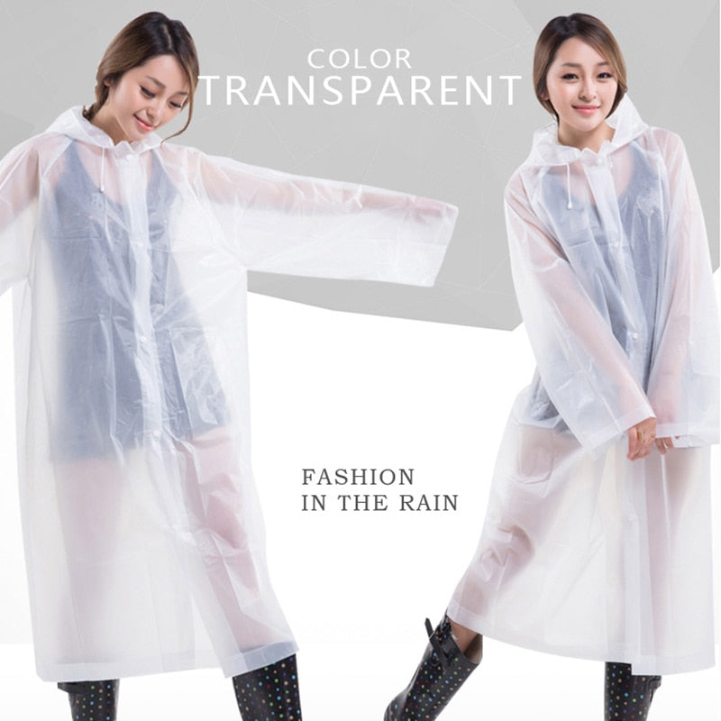 Women Men Impermeable Thickened Waterproof Raincoat Tourism Outdoor Hiking Rain Poncho