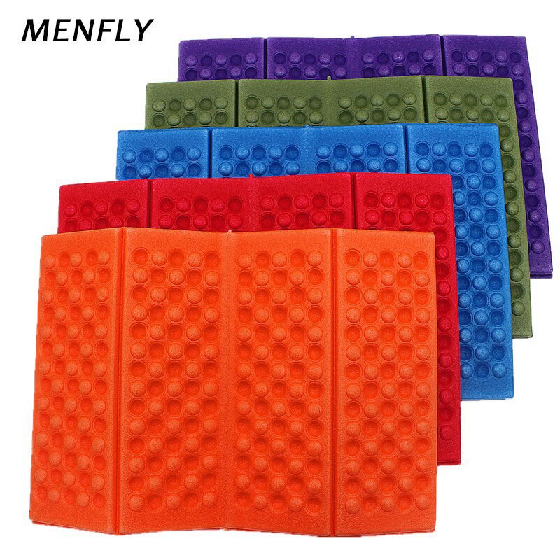 MENFLY Folding 4-Fold Cushion Outdoor XPE Foam Picnic Mat Waterproof Cool Portable Pad Camping