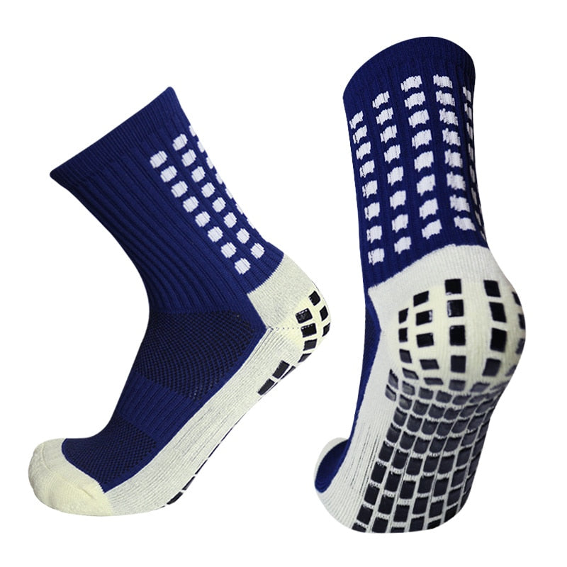 New Anti-slip Soccer Socks Men Women Outdoor Sport Grip Football Socks