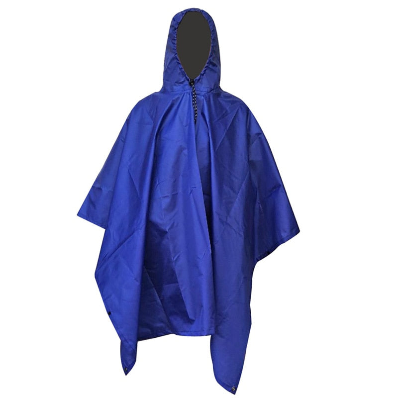 3 in 1 Raincoat Backpack Hood Hiking Cycling Poncho Waterproof Outdoor Camping Tent