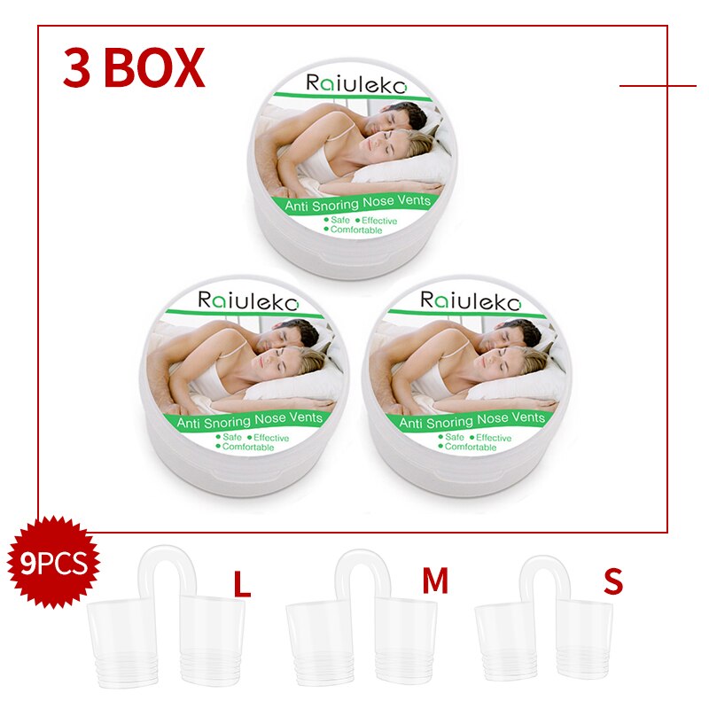 3 Different Sizes Of Medical-Grade Breathe Sleep Aid Nose Clip