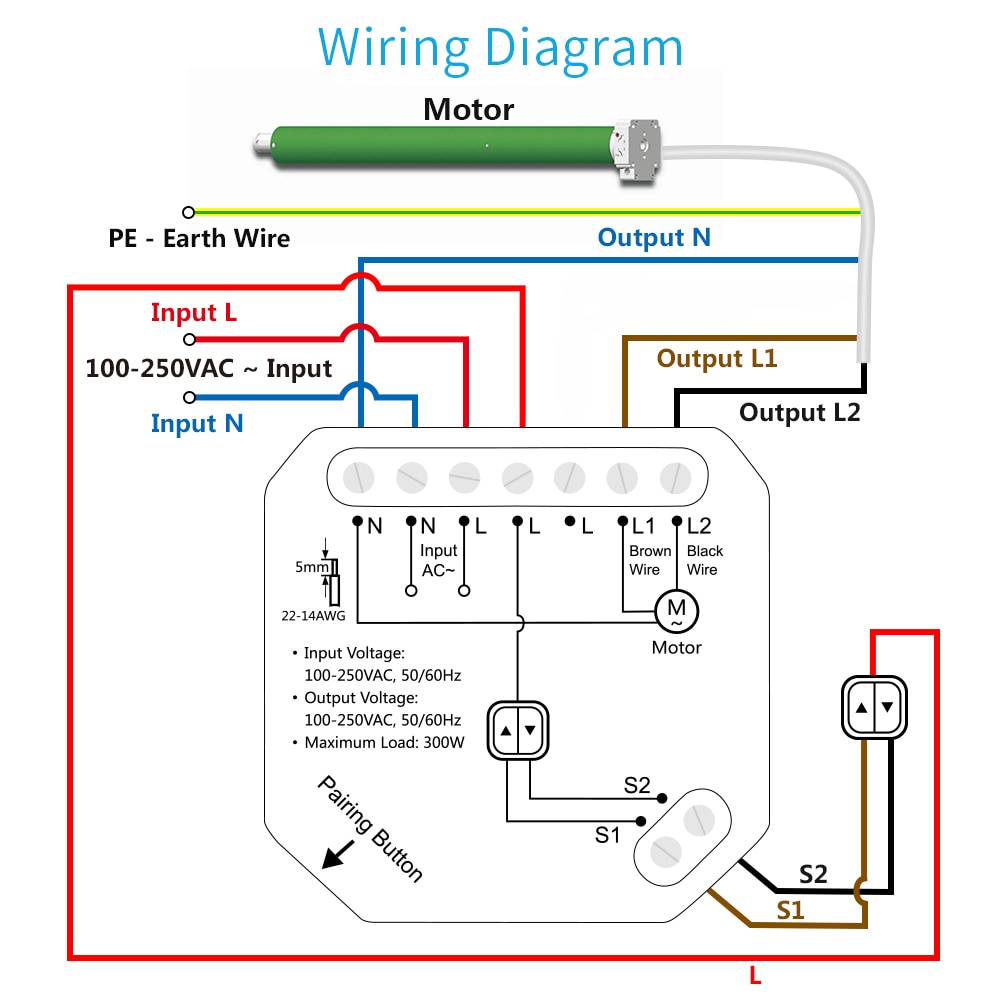 Smart Life WiFi Blind Curtain Switch Module for Rolling Shutter Google Home Alexa Voice