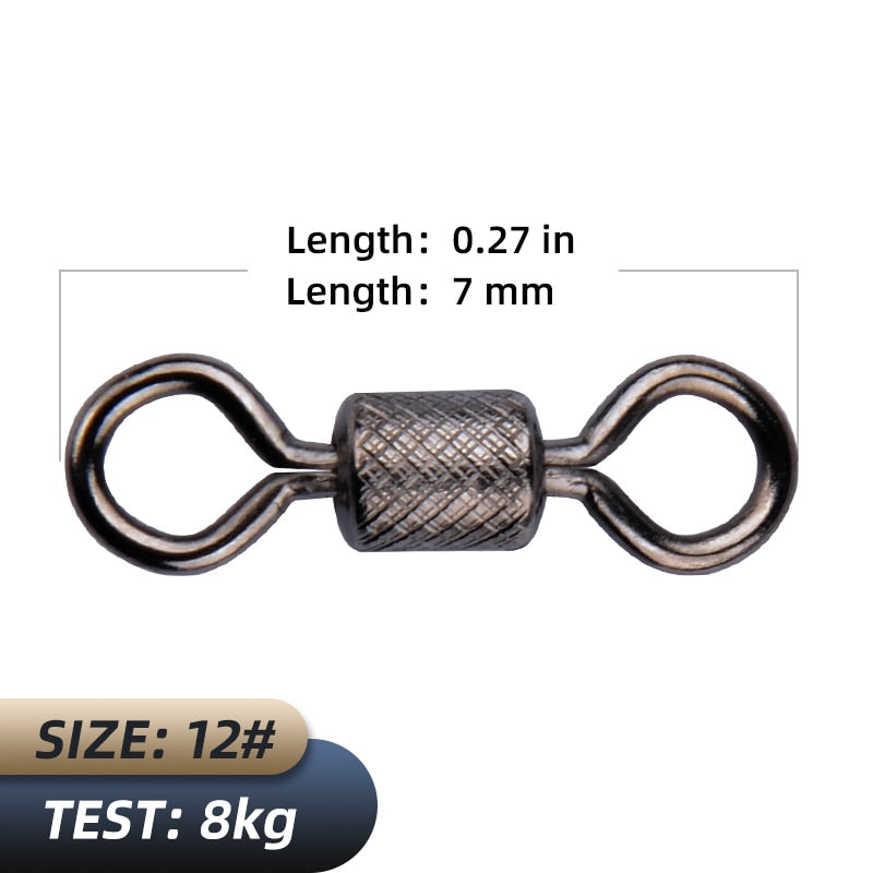 MEREDITH Fishing Accessories/Fishing Tools Bearing Swivel Solid Rings Connector Convenient safe