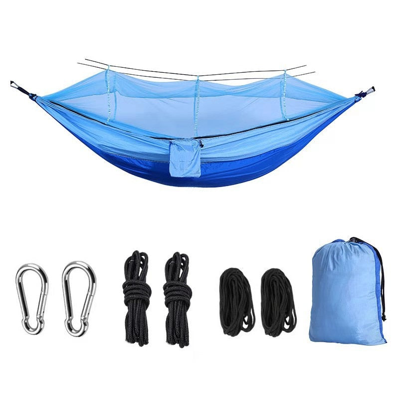 Portable Outdoor Camping Hammock 1-2 Person Go Swing With Mosquito Net Hanging Bed