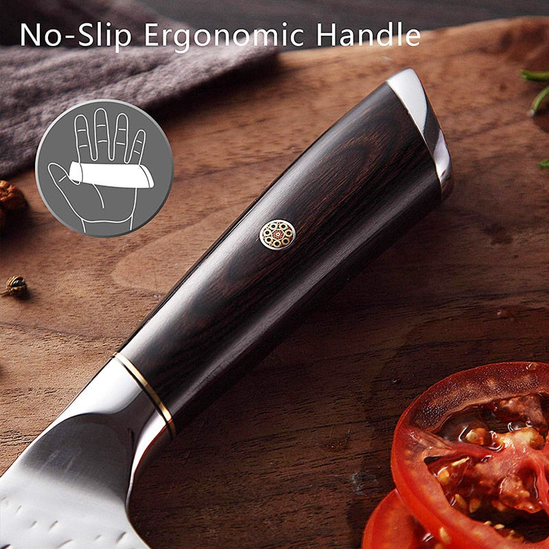 Chinese Kitchen Knives Meat Vegetables Slicing Knife Super Sharp Blade Stainless Steel Cleaver