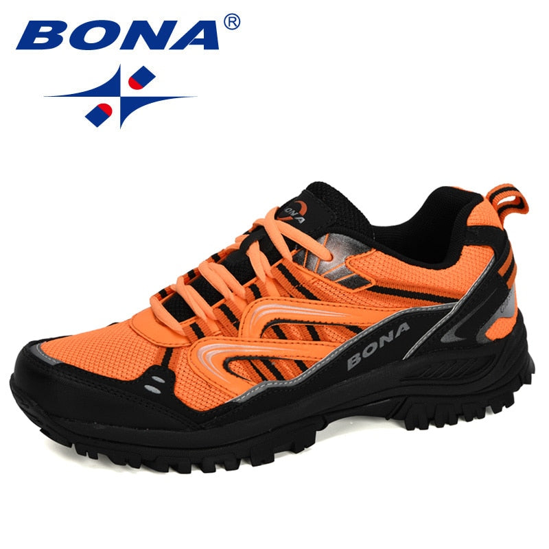 BONA New Designers Popular Sneakers Hiking Shoes Men Outdoor Trekking Shoes Man