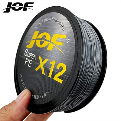 JOF 12 Strands Braided Japan Multifilament Smooth Fishing Line Accessories