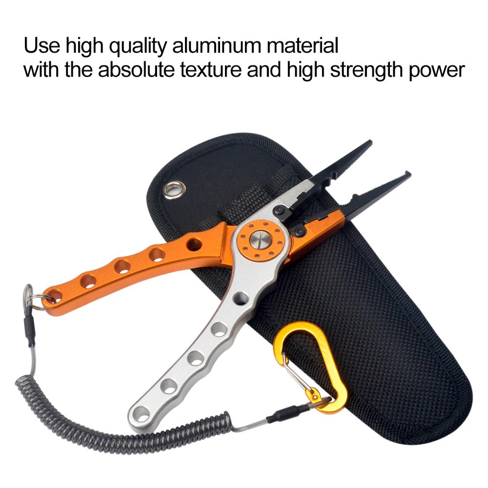 Fishing Pliers Tools Line Cutter Multifunctional Knot Aluminum Alloy Scissors Hook Remover