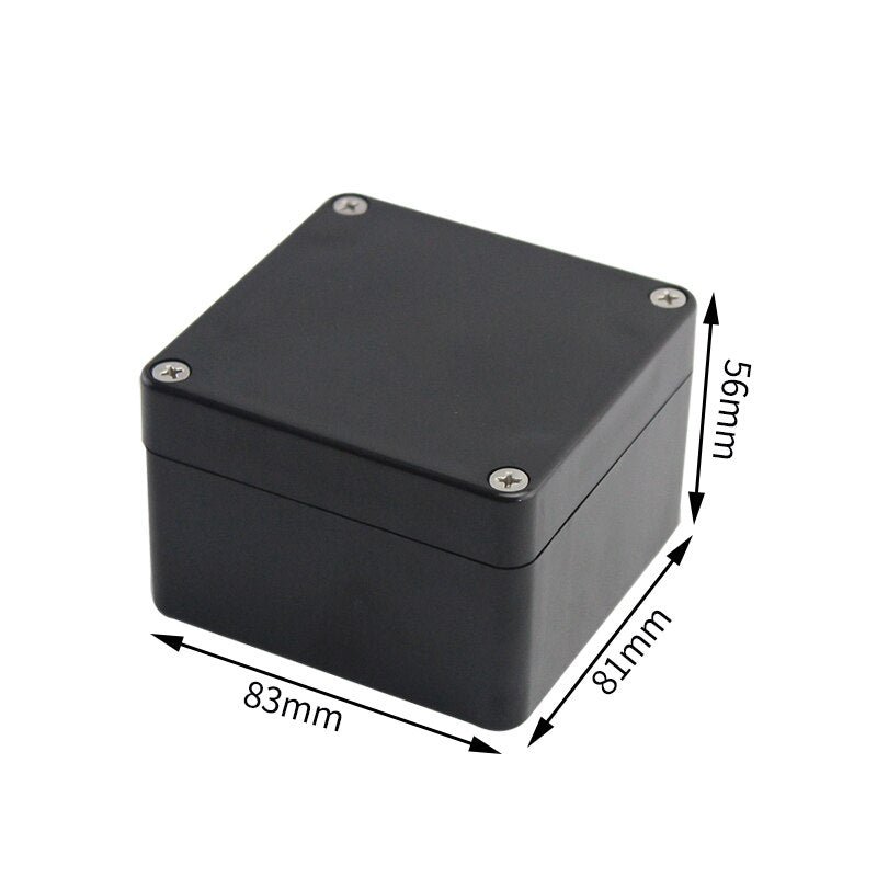 Black Box Outdoor Waterproof Case Plastic Box Electronic Project Case Instrument