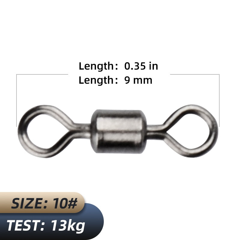 MEREDITH Fishing Accessories/Fishing Tools Bearing Swivel Solid Rings Connector Convenient safe