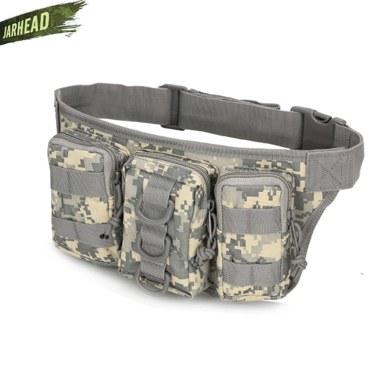 Tactical Waterproof Men Waist Pack Hiking nylon Waist Bag Outdoor Army Military Hunting