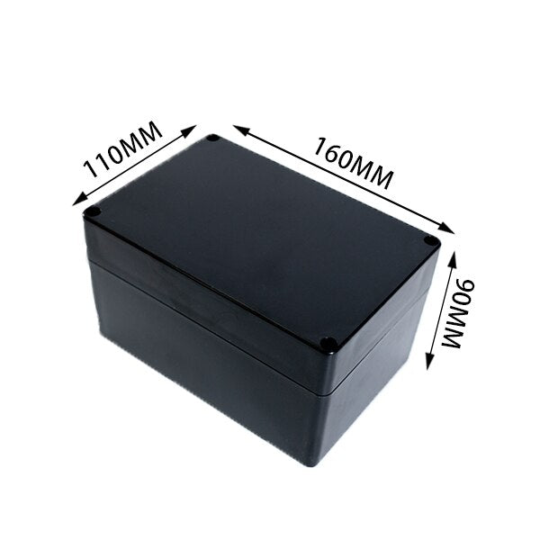 Black Box Outdoor Waterproof Case Plastic Box Electronic Project Case Instrument