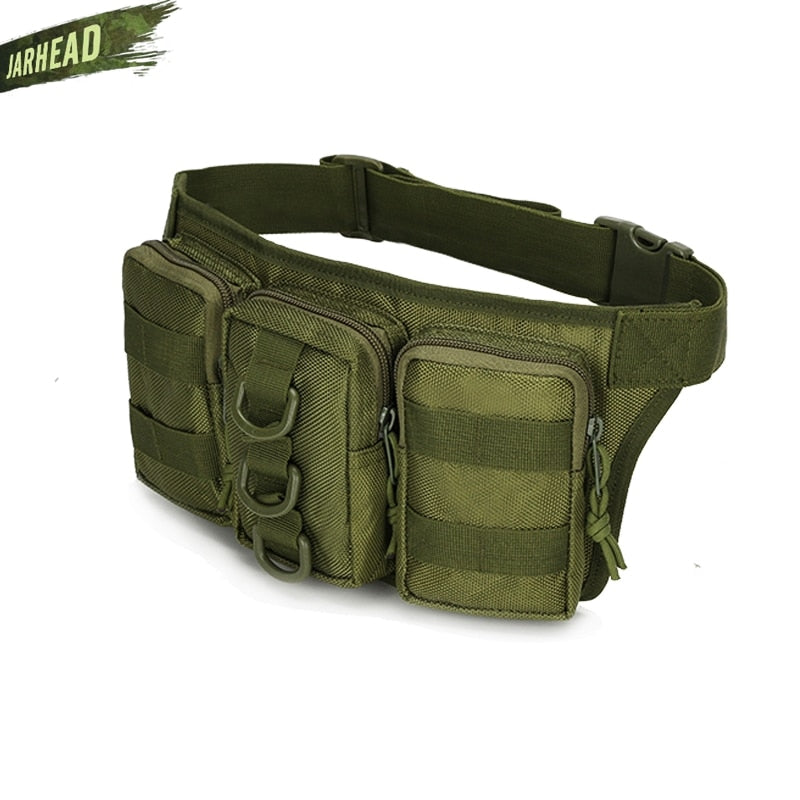 Tactical Waterproof Men Waist Pack Hiking nylon Waist Bag Outdoor Army Military Hunting