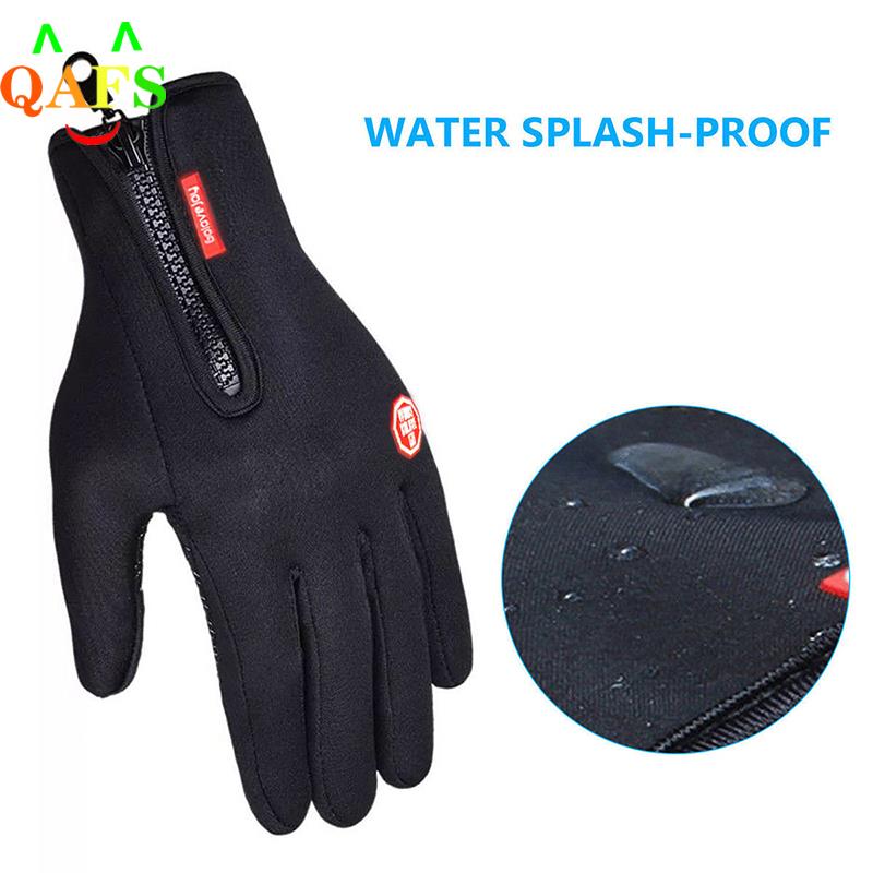 Outdoor Winter Gloves Waterproof Moto Thermal Fleece Lined Resistant Touch Screen Non-slip