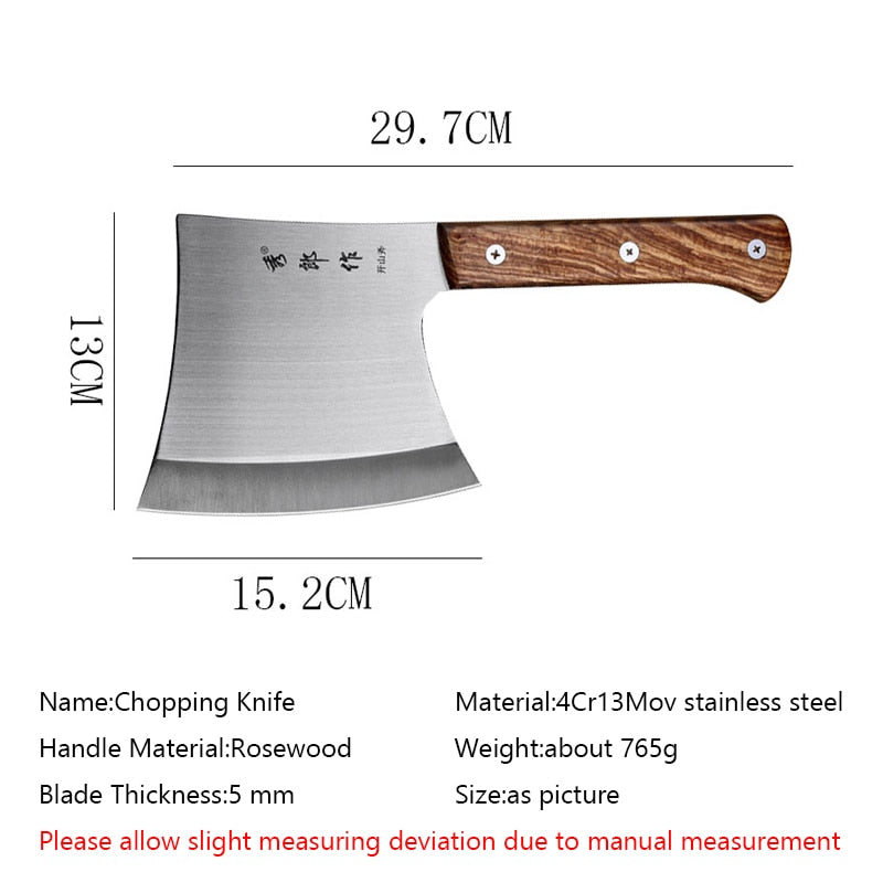 Cleaver Bone Knife Meat Kitchen Chopper Butcher Knife