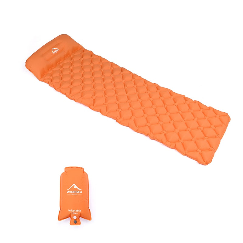 Widesea Camping Sleeping Pad Inflatable Air Mattresses Outdoor Mat Furniture Bed