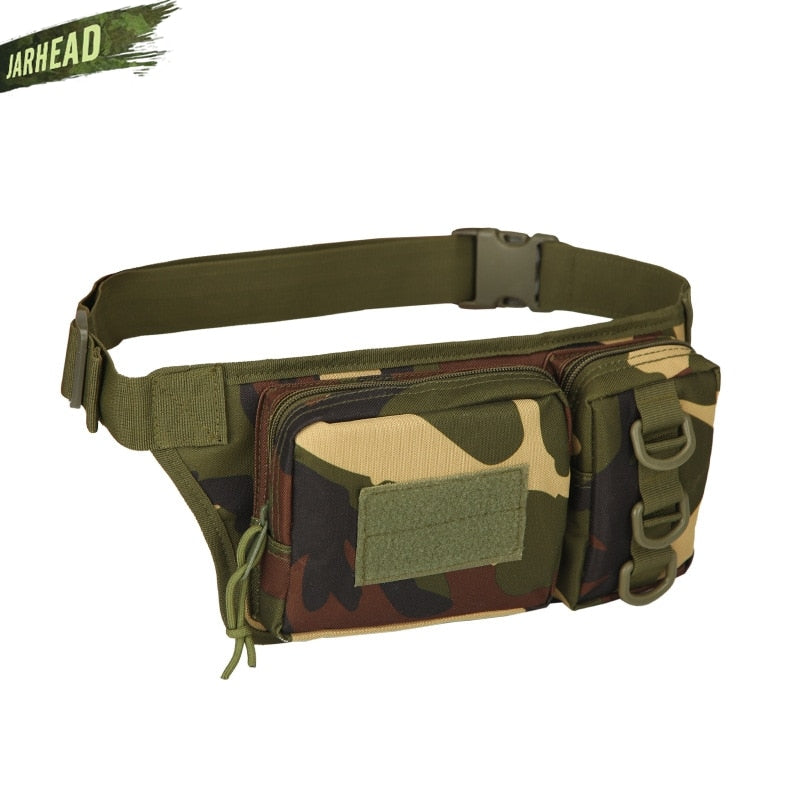 Tactical Waterproof Men Waist Pack Hiking nylon Waist Bag Outdoor Army Military Hunting