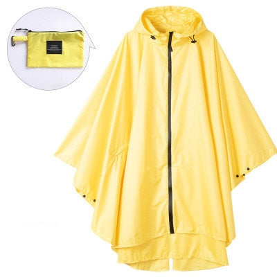 Adults Raincoat Women Men Waterproof Tent Cover Wear Outdoors Hiking Rain Coat Poncho