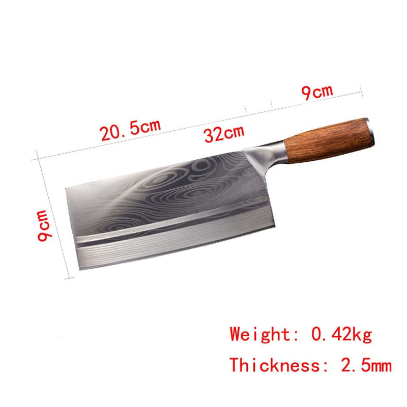 Liang Da Chinese Slicing Knives Super Sharp Blade Vegetable Meat Kitchen Cooking