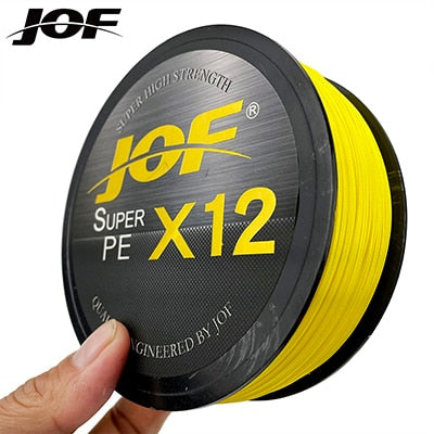 JOF 12 Strands Braided Japan Multifilament Smooth Fishing Line Accessories