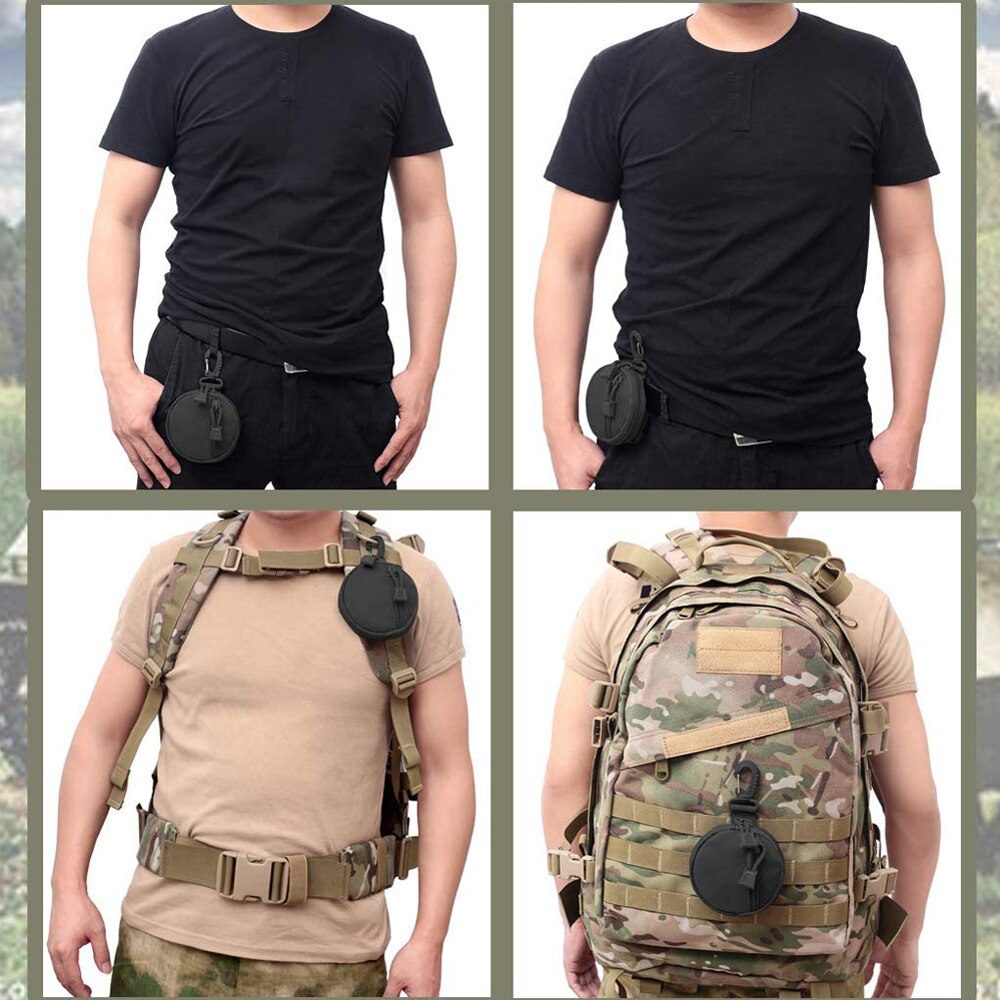 1000D Tactical EDC Pouch Wallet Bag Portable Key Coin Purse Waist Fanny Pack Earphone