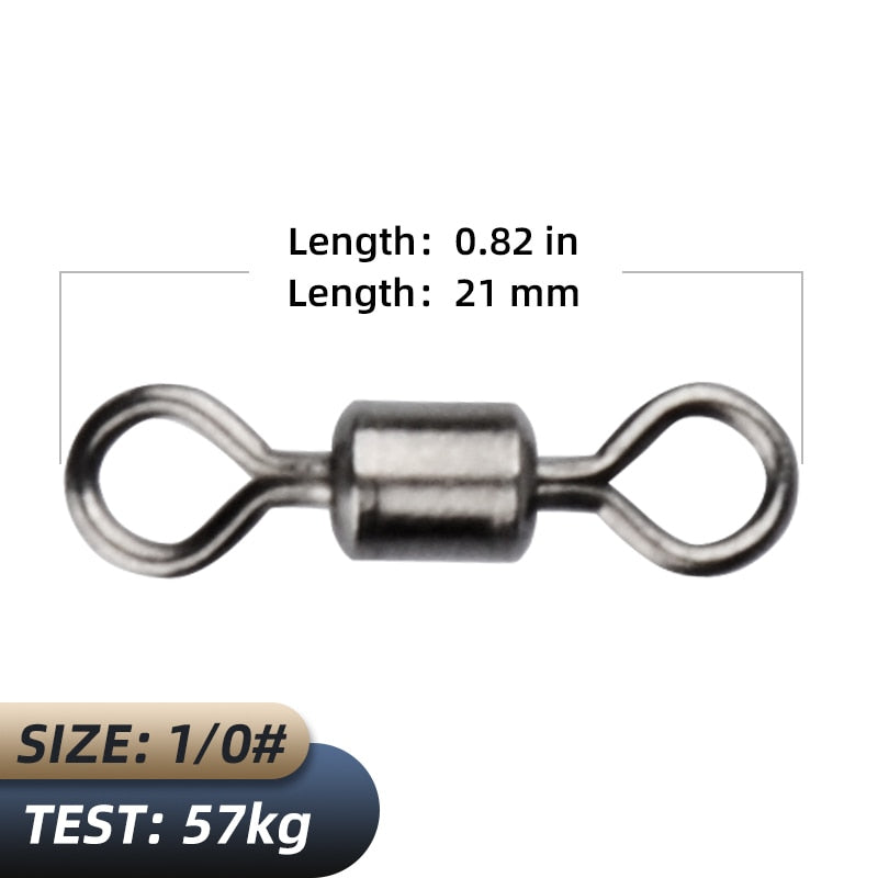 MEREDITH Fishing Accessories/Fishing Tools Bearing Swivel Solid Rings Connector Convenient safe