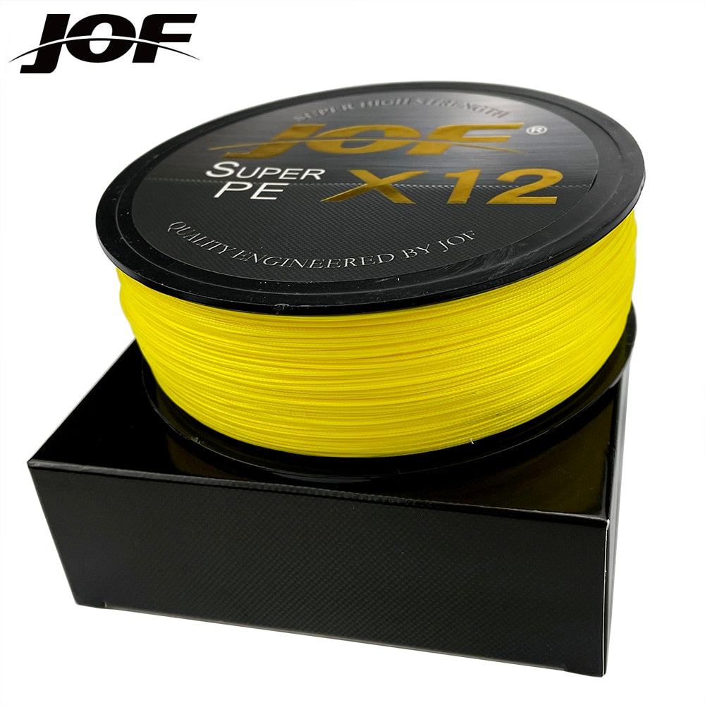 JOF 12 Strands Braided Japan Multifilament Smooth Fishing Line Accessories