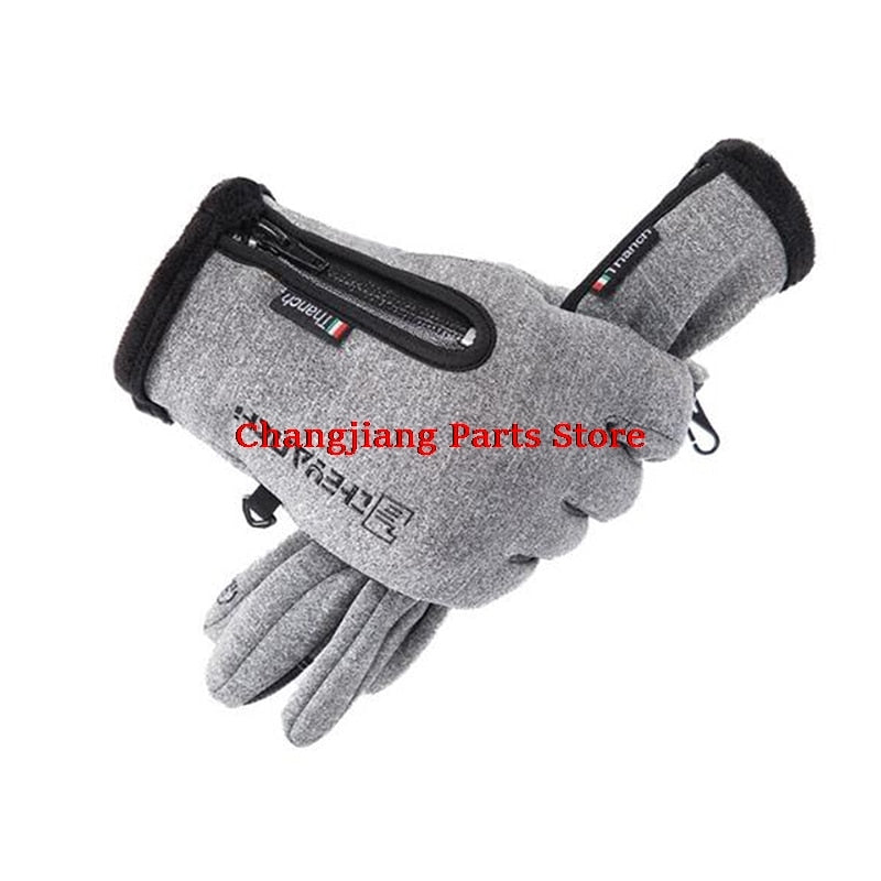 Outdoor Winter Gloves Waterproof Moto Thermal Fleece Lined Resistant Touch Screen Non-slip